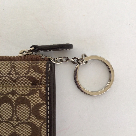 COACH MINI SKINNY SIGNATURE ID CASE KEY CHAIN - Picture 5 of 13